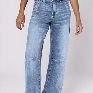 NWOT Dear John Lasso Barrel Jeans in Western Hue